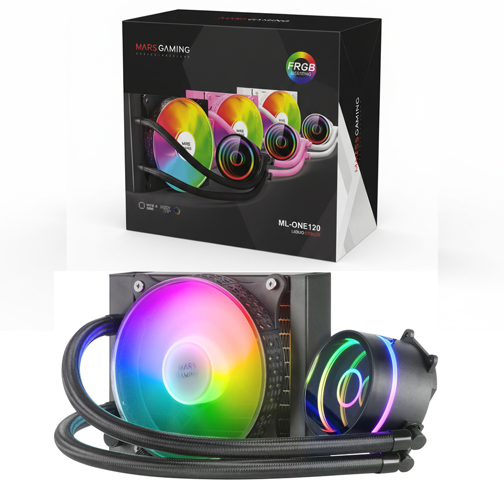VENTILATEUR CPU WATER COOLING MARS GAMINGML-ONE 120 BLACK