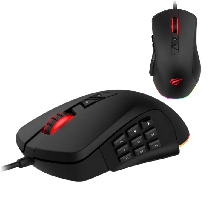 SOURIS HAVIT FIL GAMER PROGRAMABLE RGB MS-900S
