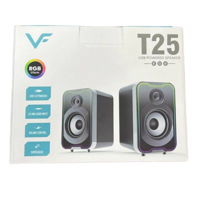 HAUT PARLEUR RGB BT/AUX/USB VINNFIER T25