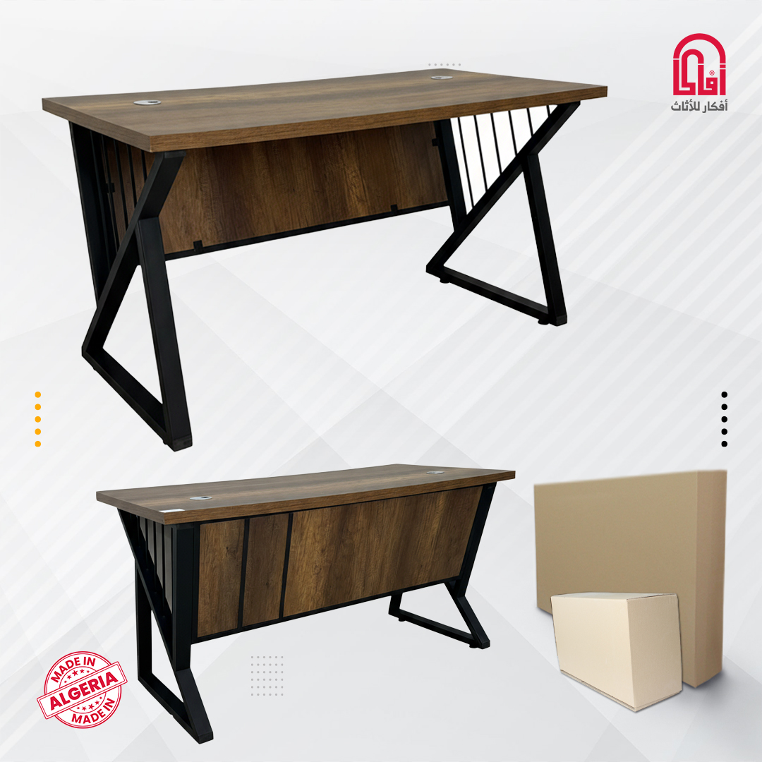 BUREAU ZED BAROK 160*70 PIEDS METALIQUE