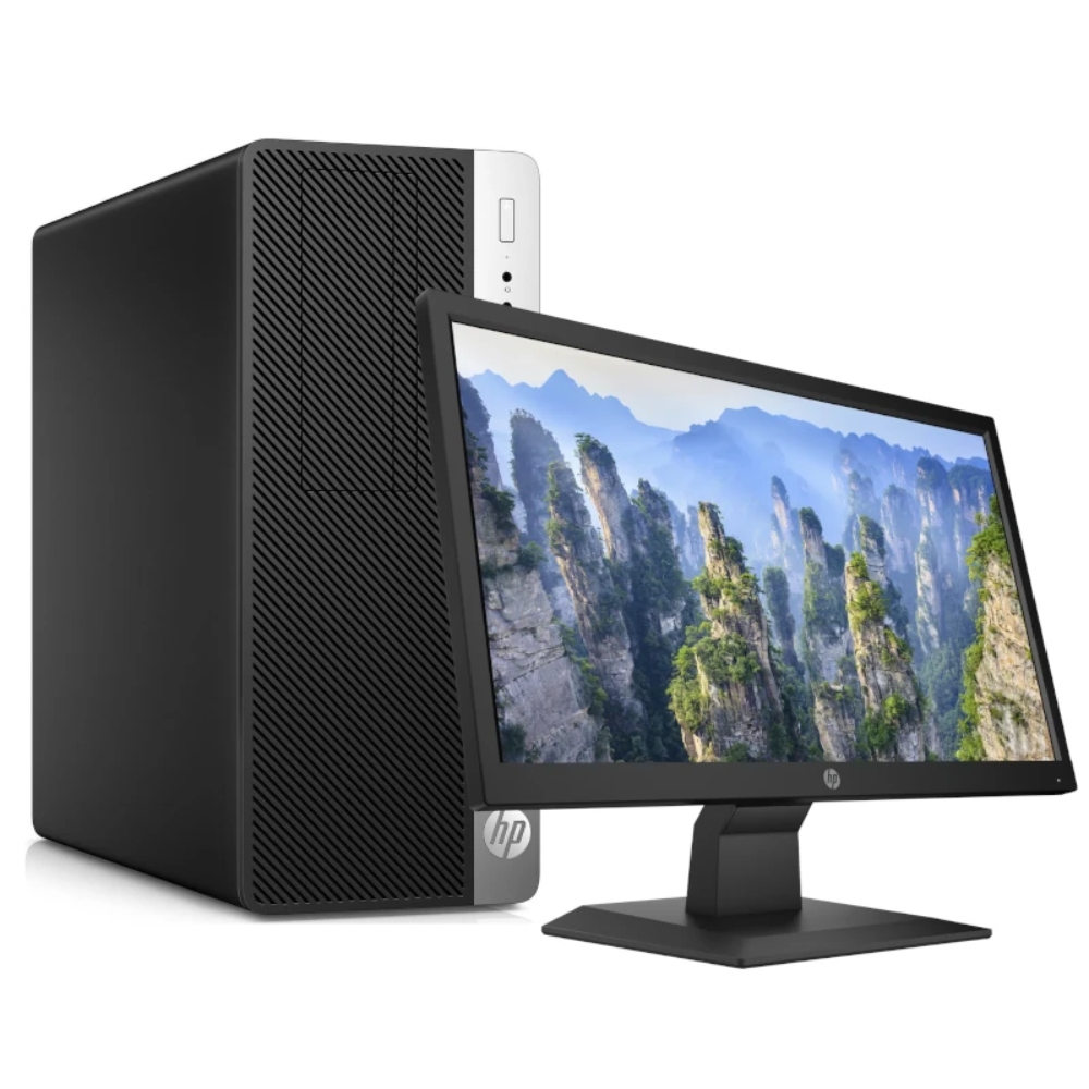 PC DE BUREAU HP ELITDESK 800 G3 I5-7em/DDR4 8G/ssd 256G/DVD RW/ECRAN HP 21.5"