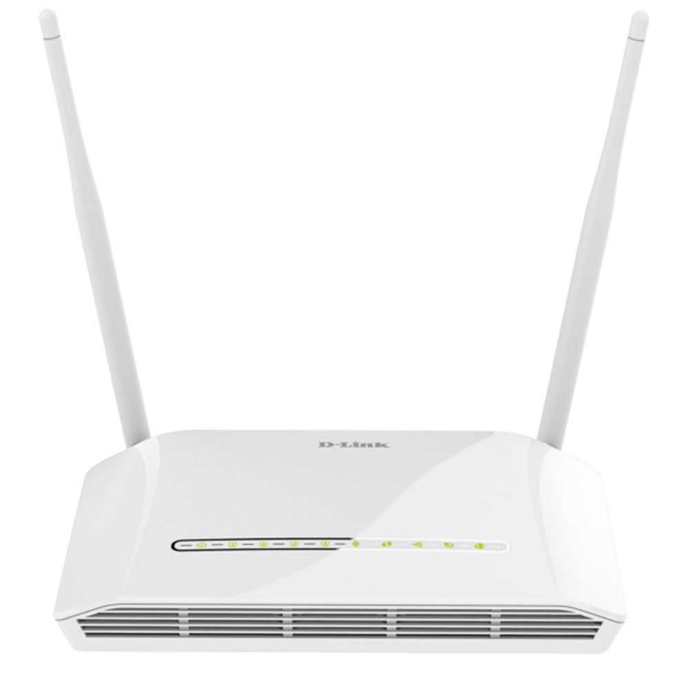 MODEM ROUTER D-LINK N300 DSL-2750U + PORT USB 3G double antenne blanc