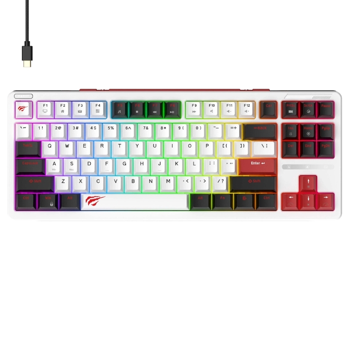 CLAVIER HAVIT MECANIQUE KB-902L SWITCH RED - 75%
