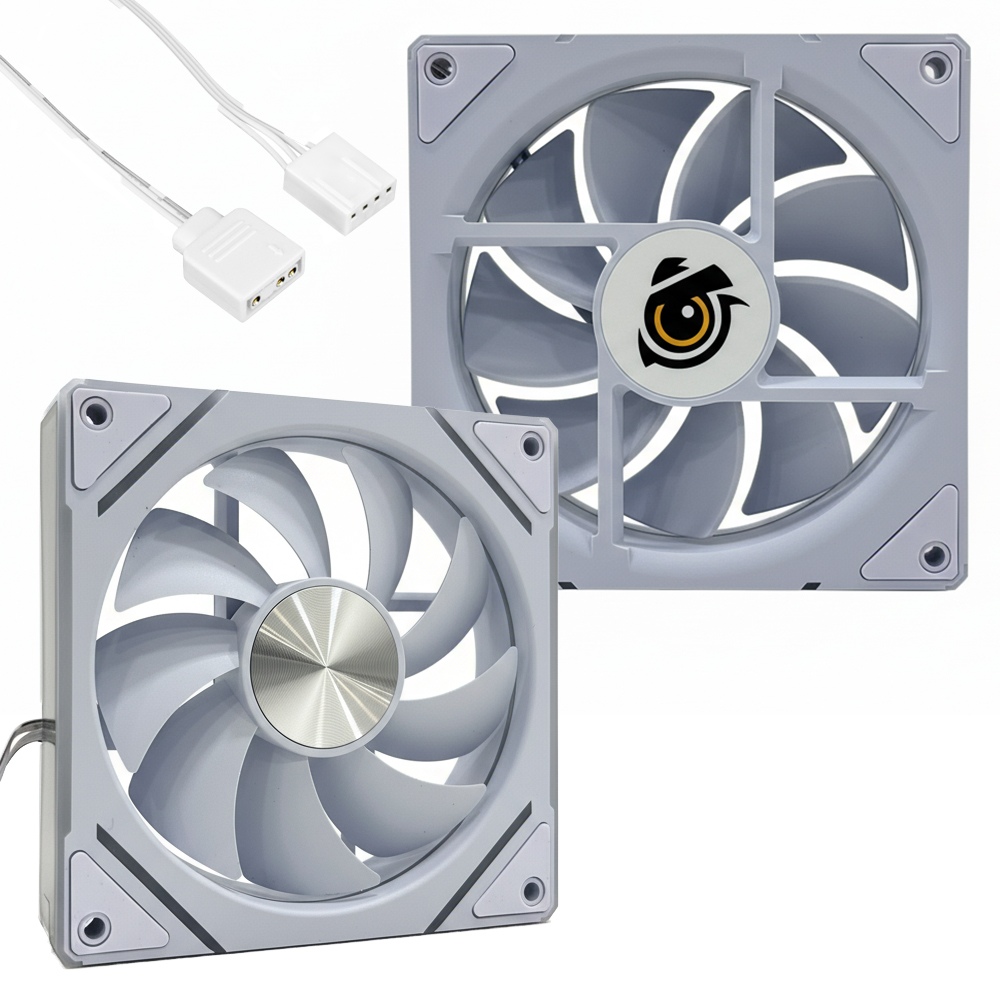 Ventilateur Boitier Gaming NOX M42-12cm White