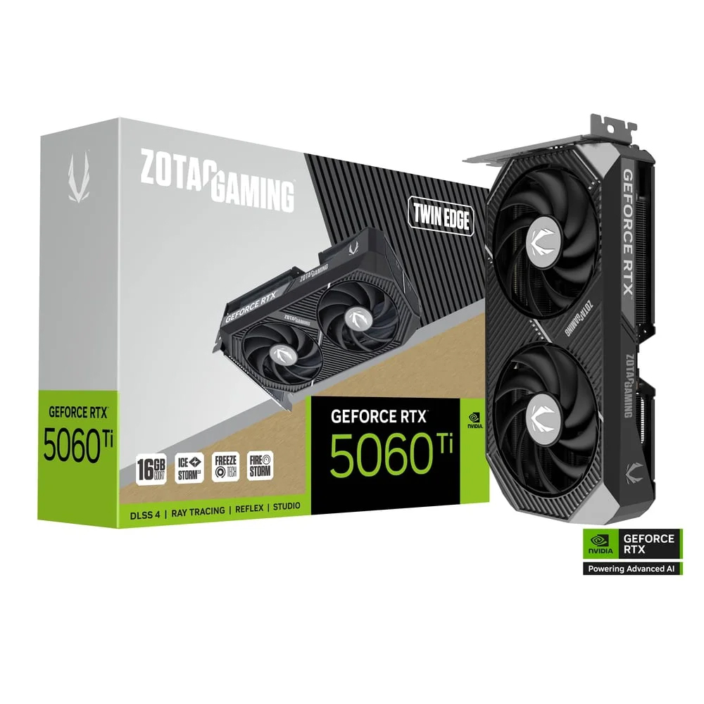 Carte Graphique ZOTAC GAMING GeForce RTX 5060 Ti 16GB Twin Edge