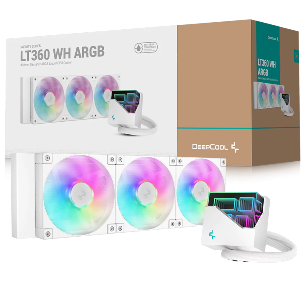 WATERCOOLING DEEPCOOL LT360 WHITE ARGB