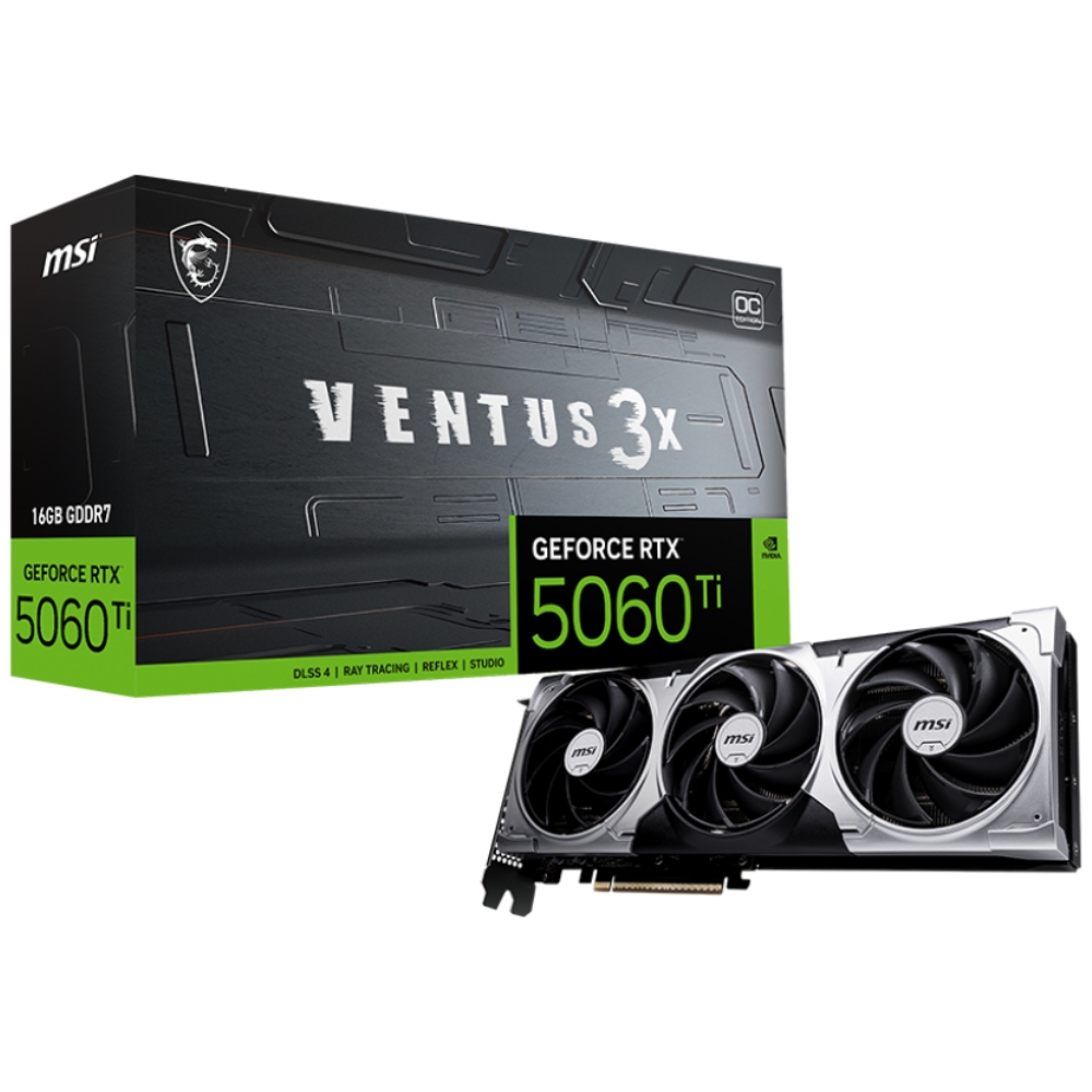 CARTE GRAPHIQUE MSI RTX 5060TI 16G VENTUS X3 OC