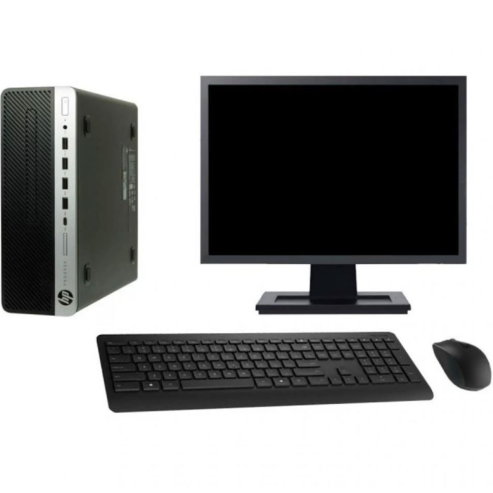 PC DE BUREAU HP PRO 400 G3 I5-6400/DDR4 4G/SDD 256G/DVD RW/ECRAN HP 20" /clavier +souris