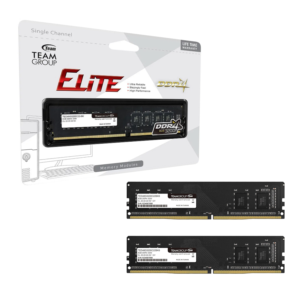 RAM-DDR4 TEAMGROUP 8GB 3200MHz