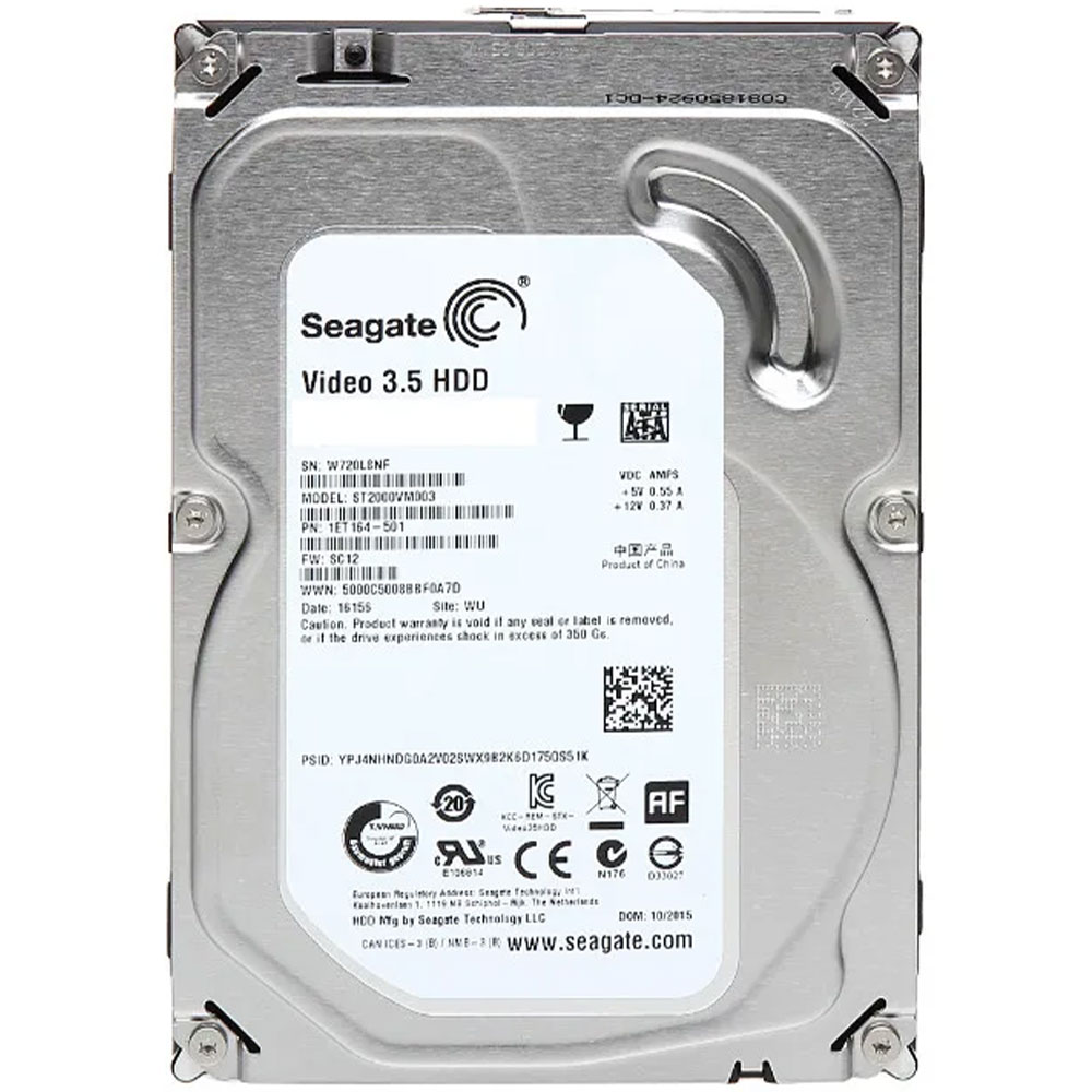 DISQUE DUR 3.5" 2TB SEAGTE SATA VIDEO NEW