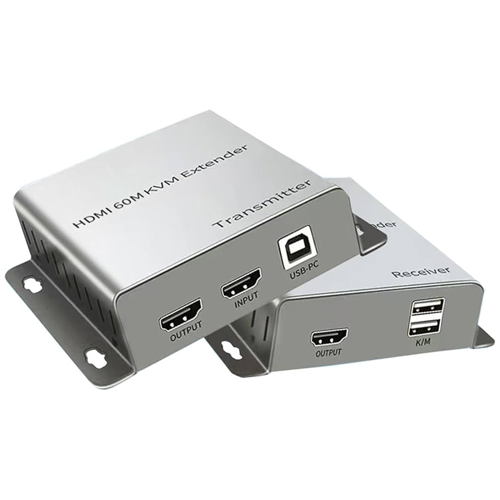 4K HD +USB 200M KVM IP EXTENDER BLEU
