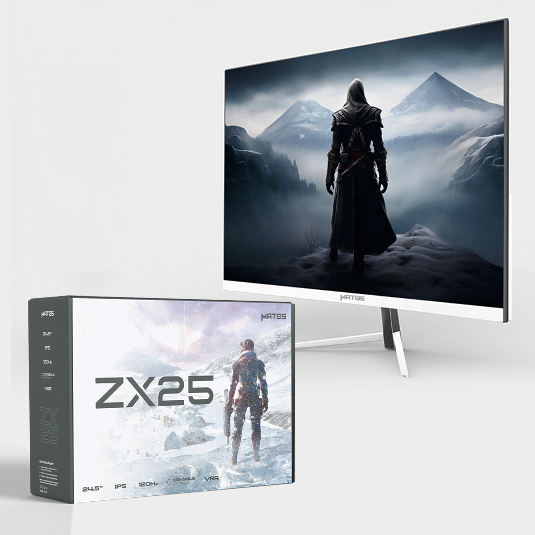 ECRAN MATOS 24.5" ZX25 120Hz 1MS FAST IPS FHD WHITE EDITION