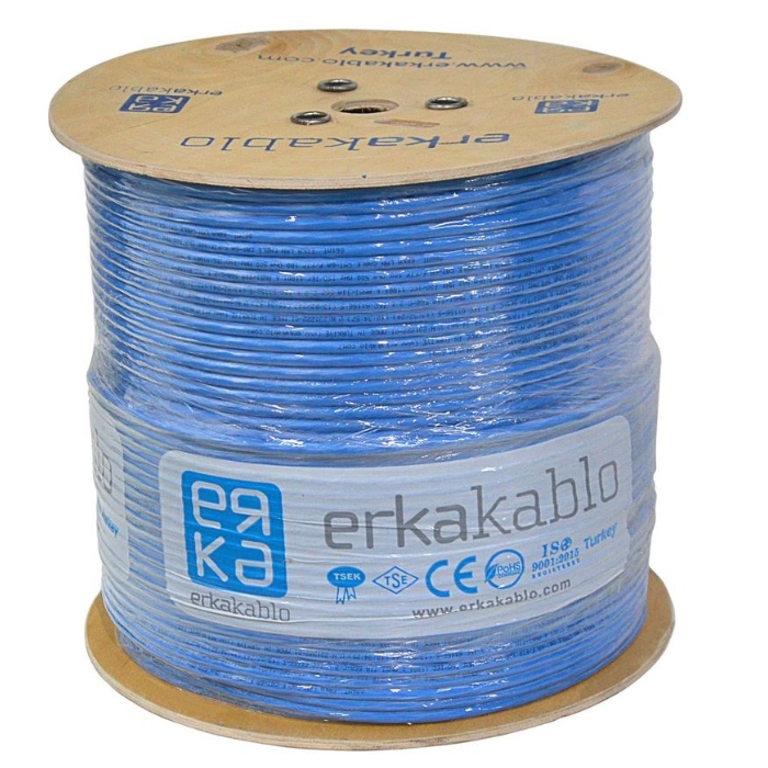 CABLE RESEUX DITESAF(2) FTP CAT6 500M BLEU CERTIFIER 90M