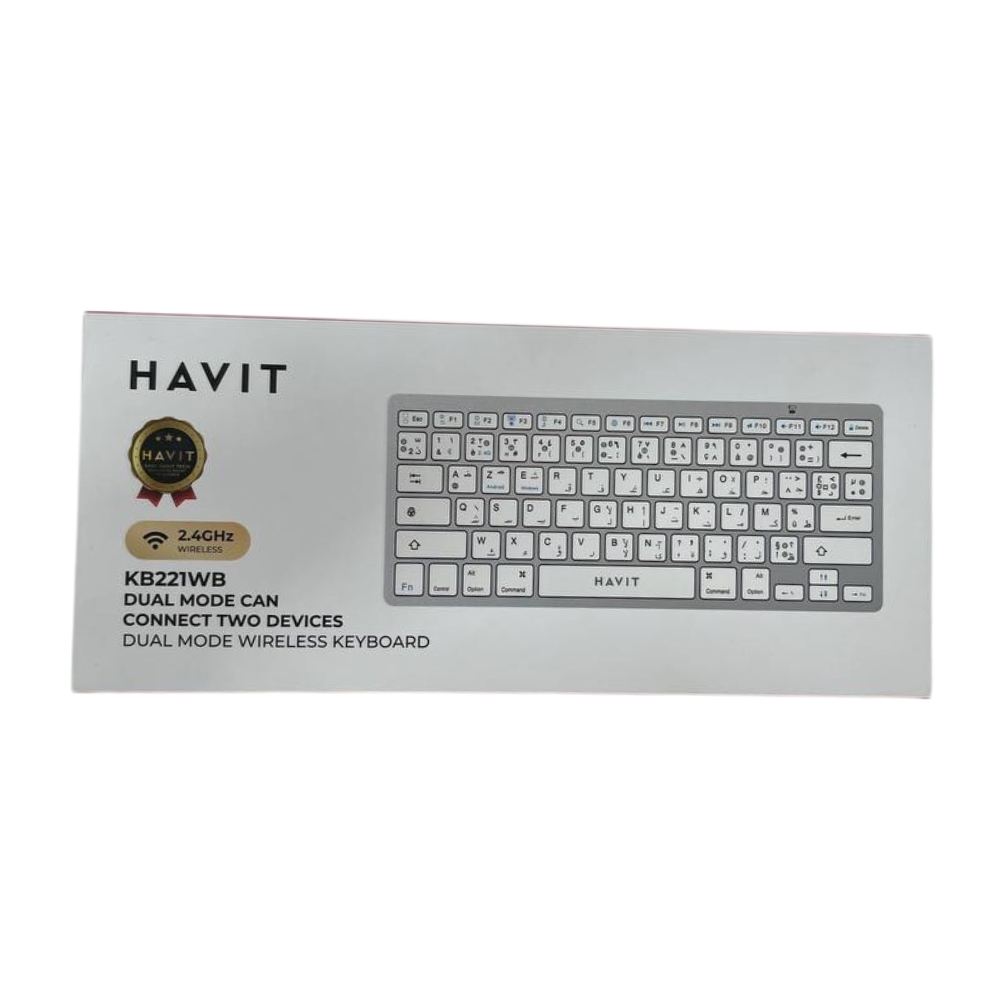 CLAVIER SANS FIL HAVIT KB221WB 2.4Ghz