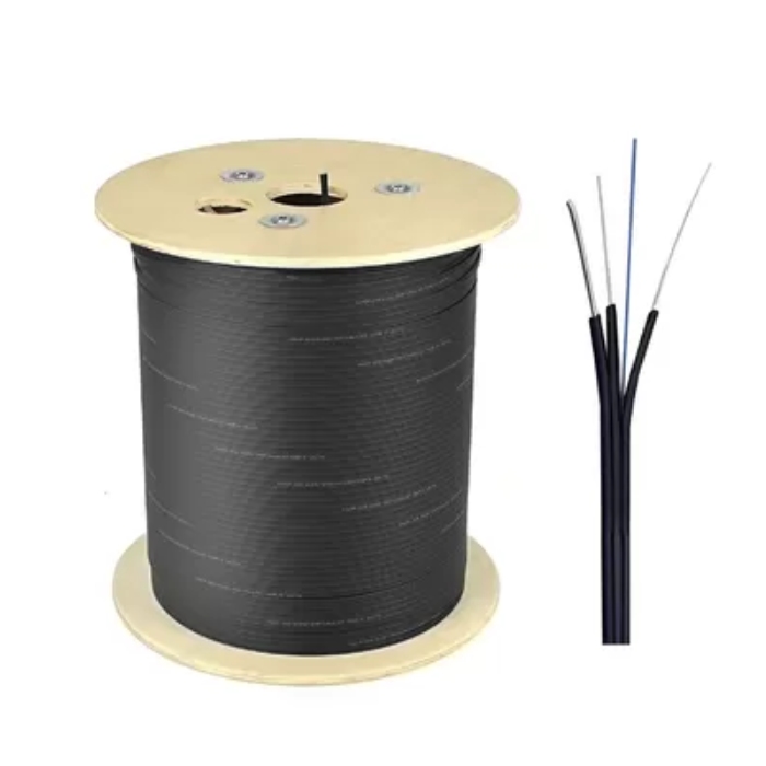 DROP CABLE FTTH 4CORE 1KM G657A1*4 1.20MM /STELL WIRE 2.5MM LSZH JACKET