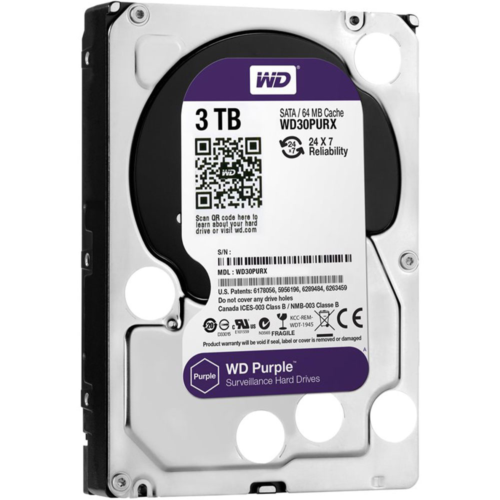 DISQUE DUR 3TB WD SATA (3.5) PURPLE 6GbS