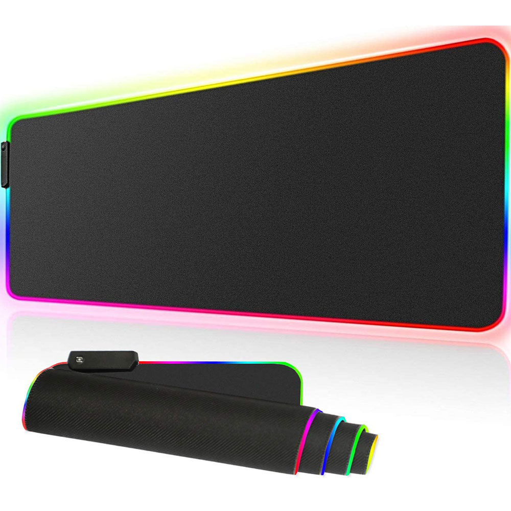 TAPIS SOURIS GAMING GM 40*90*3MM RGB BLACK