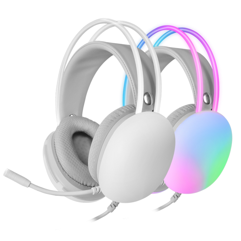 CASQUE MARS GAMING MH-GLOW WHITE