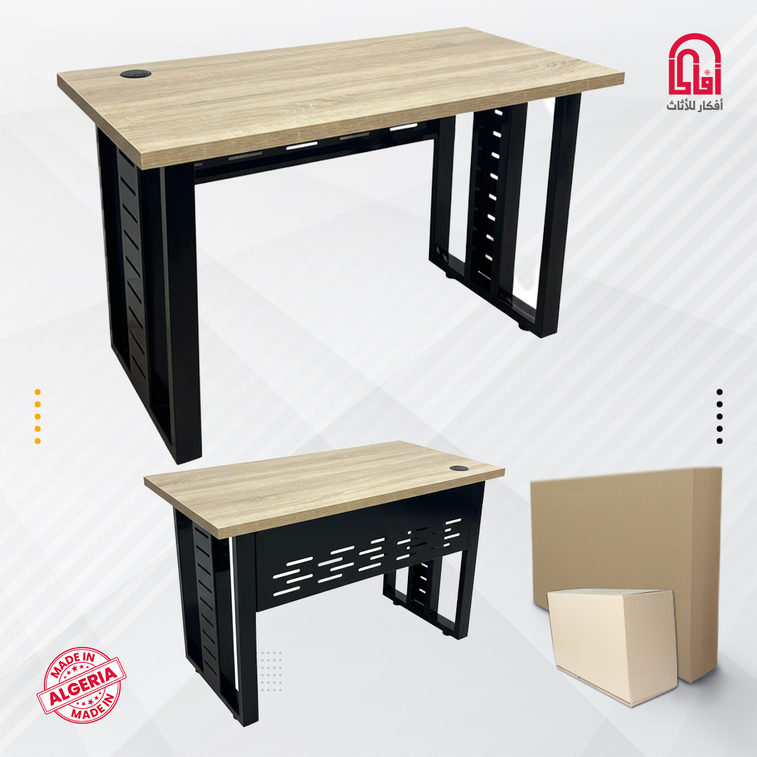 Bureau ML IRON (L120-H75-P60cm) (D-Sonoma P-Noir)