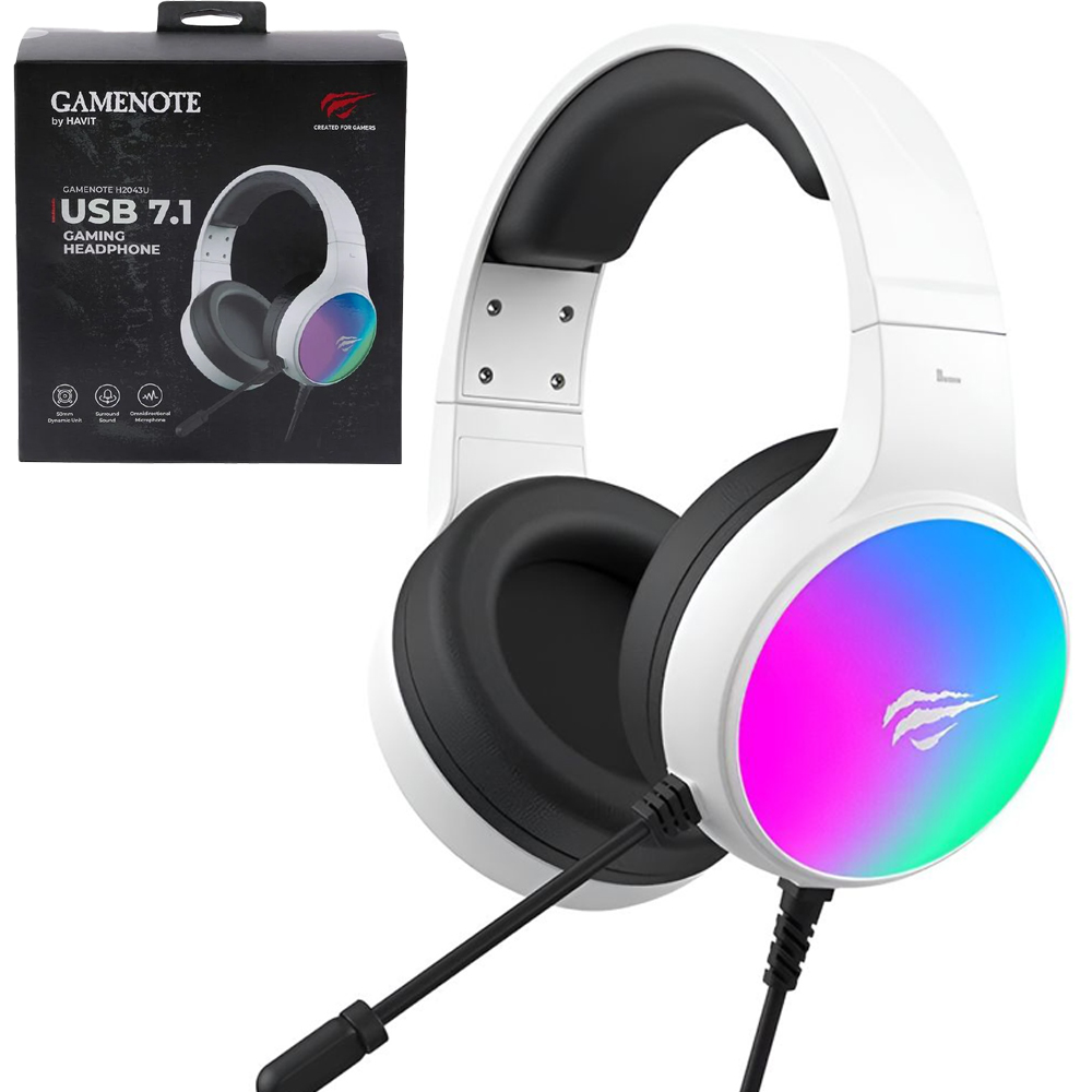 CASQUE GAMER HAVIT H2043U USB 7.1 + RGB