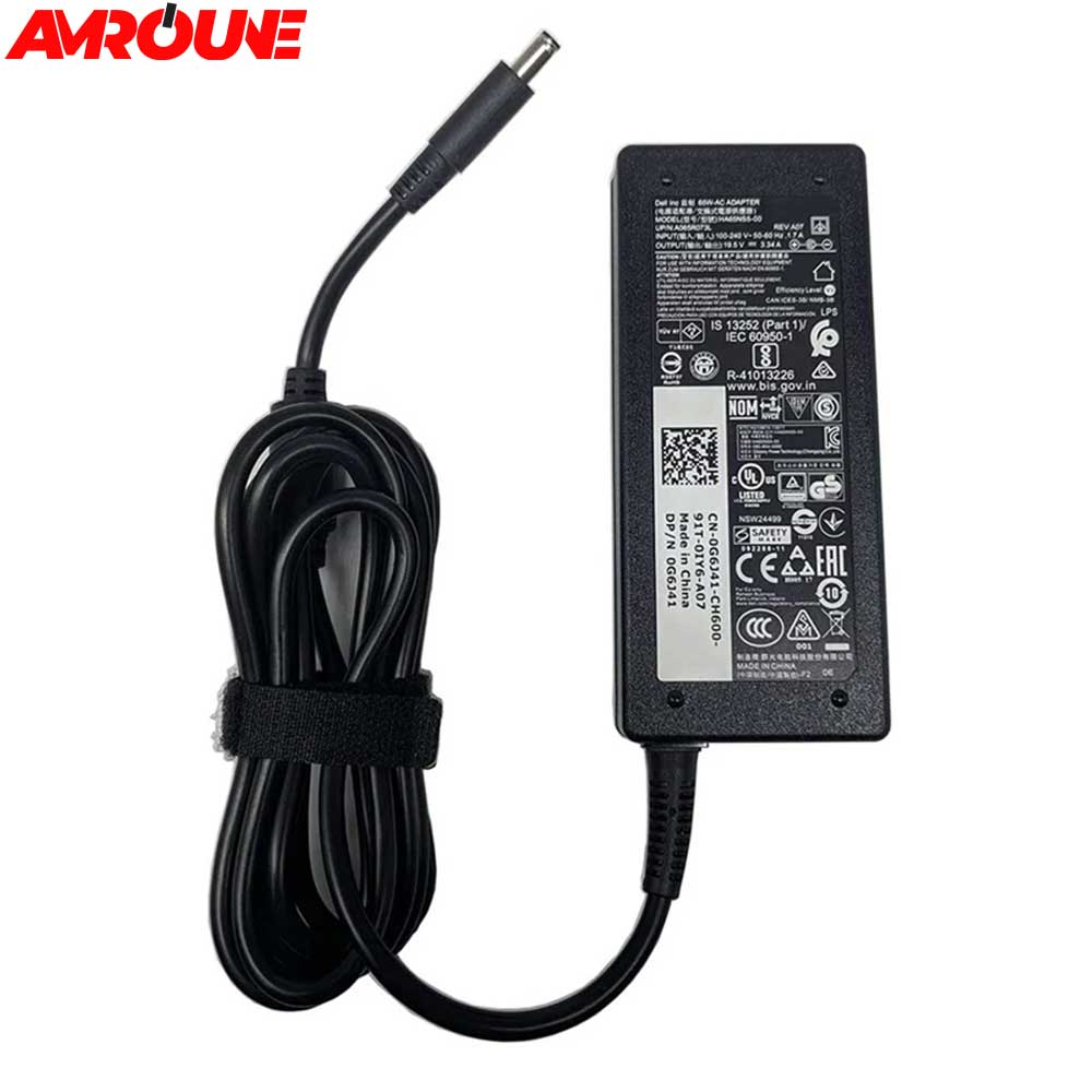 CHARGEUR DELL 19.5V/3.34A / 4.5*3.0(cartonné)