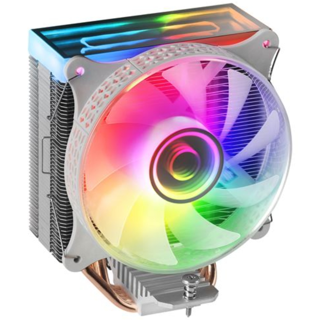 Ventilateur Processeur Cpu FAN MARS GAMING MCPU-VR CPU Cooler Dual INFINITE - white