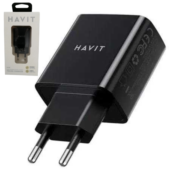 CHARGEUR HAVIT HV - UC111 PD 20W+USB QC3.0