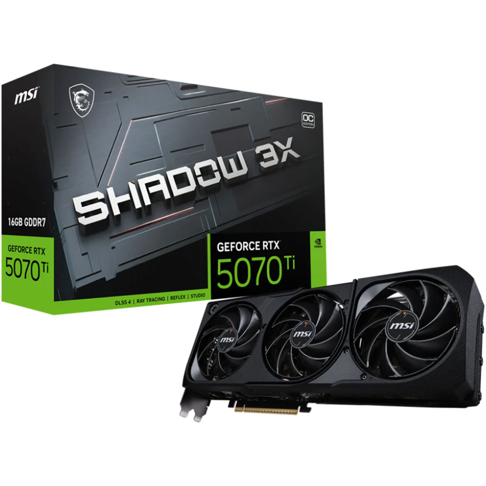 CARTE GRAPHIQUE MSI RTX 5070 TI 16G SHADOW 3X OC