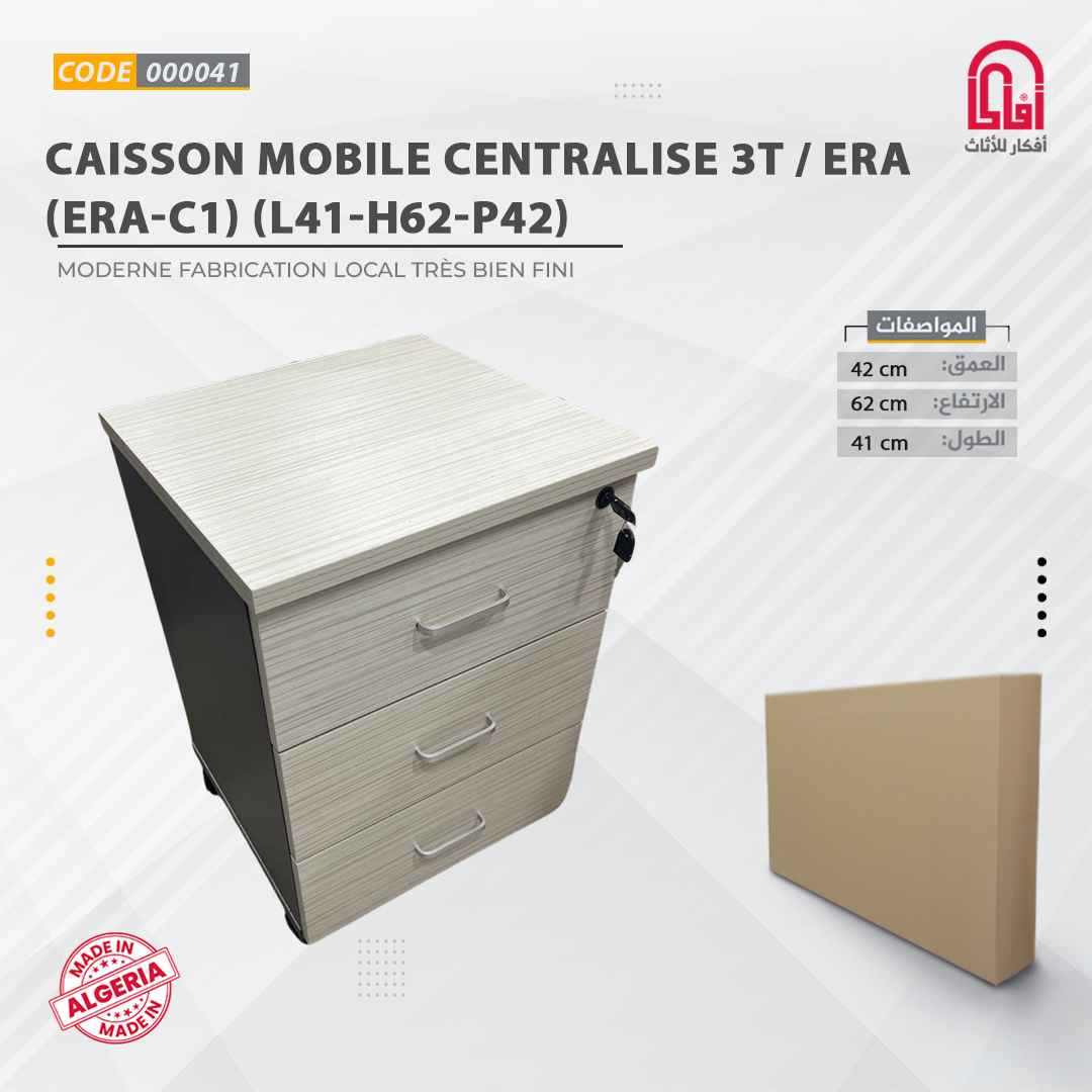 CAISSON MOBILE CENTRALISE 3T / ERA(ERA-C1) (L41-H62-P42)