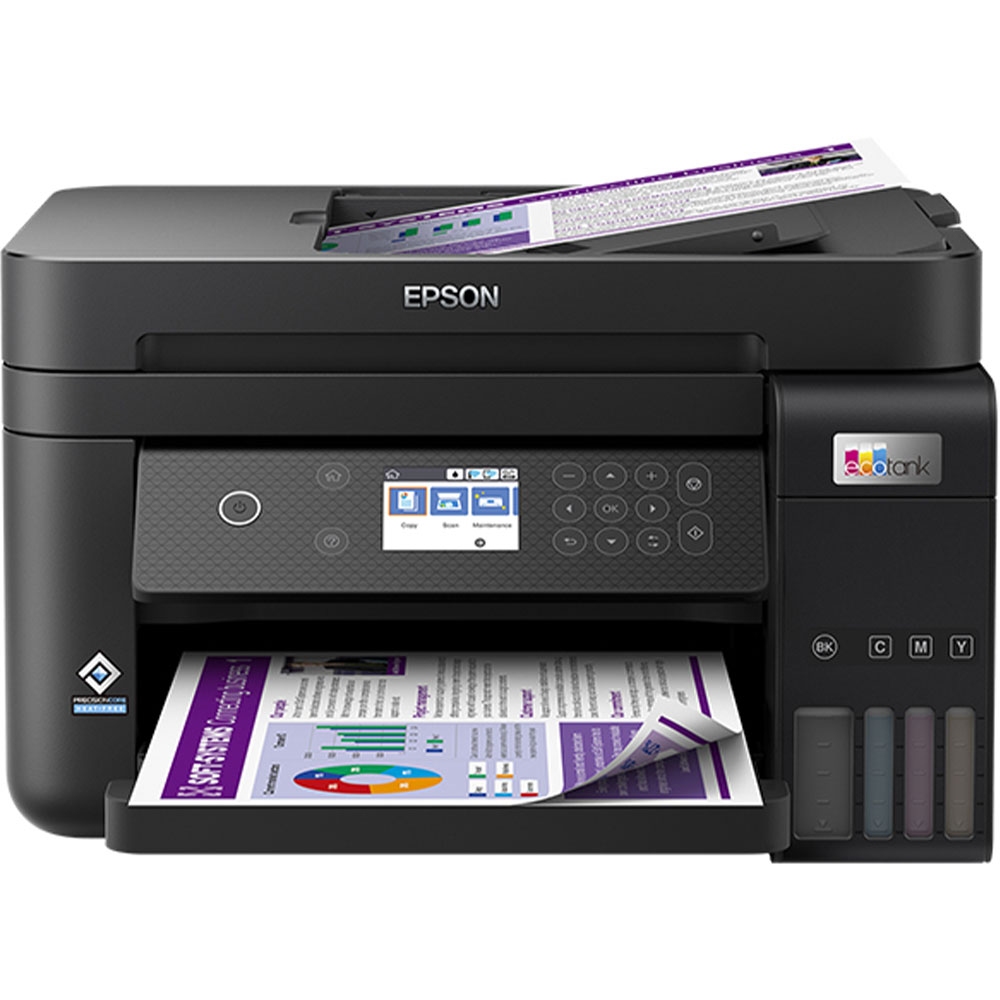 Imprimante Epson EcoTank L6270 multifonction/couleur/réservoir d'encre/connectivité Wifi et USB/recto verso/ADF/Écran LCD