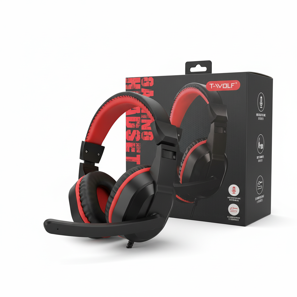 CASQUE MIC 2JACK 3.5MM T-WOLF H150