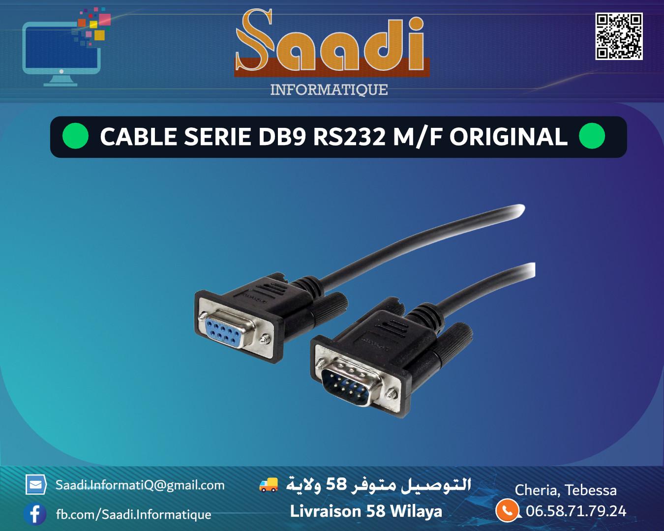 CABLE SERIE DB9 RS232 M/F ORIGINAL