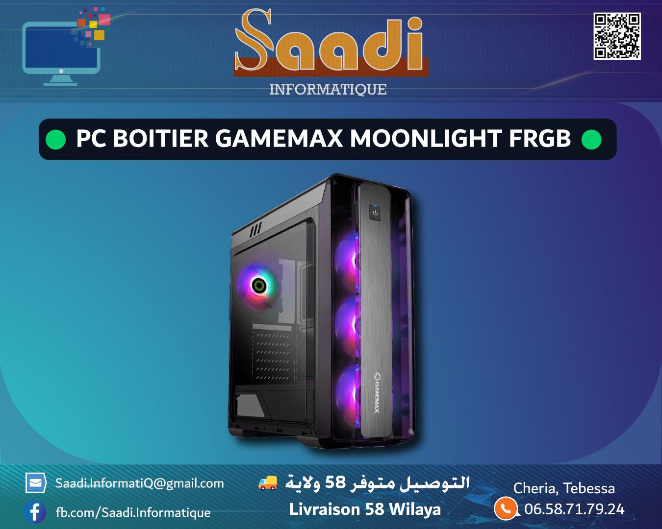 PC BOITIER GAMEMAX MOONLIGHT FRGB BLACK
