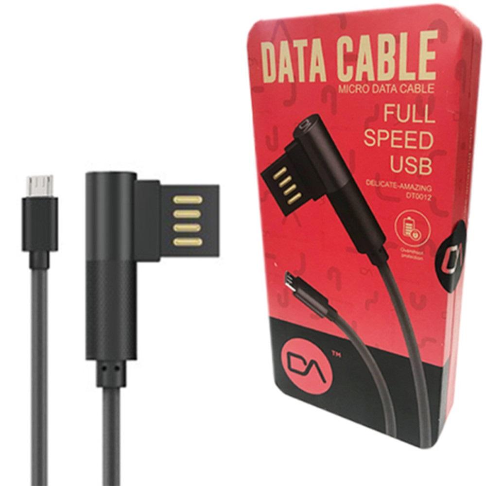 Cable MARVO DA DT0012MGY 90° Android micro Box Métal (Im)
