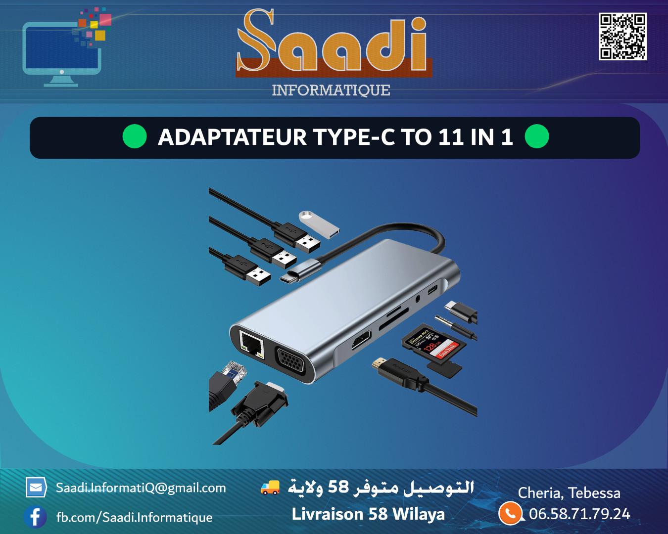 ADAPTATEUR TYPE-C TO 11 IN 1