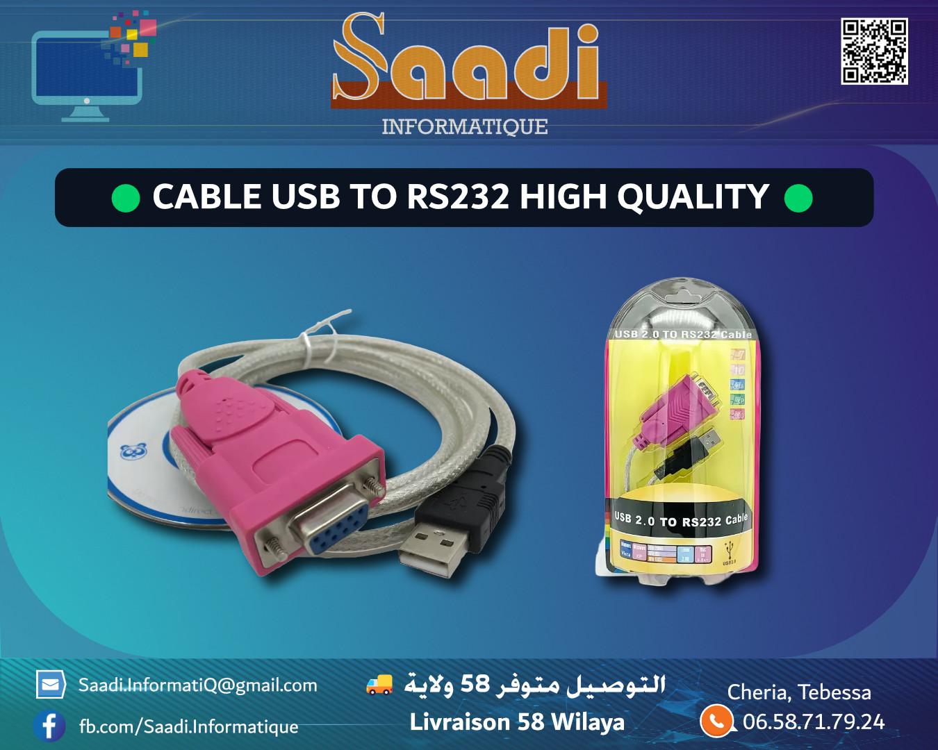 CABLE USB TO RS232 HIGH QUALITY