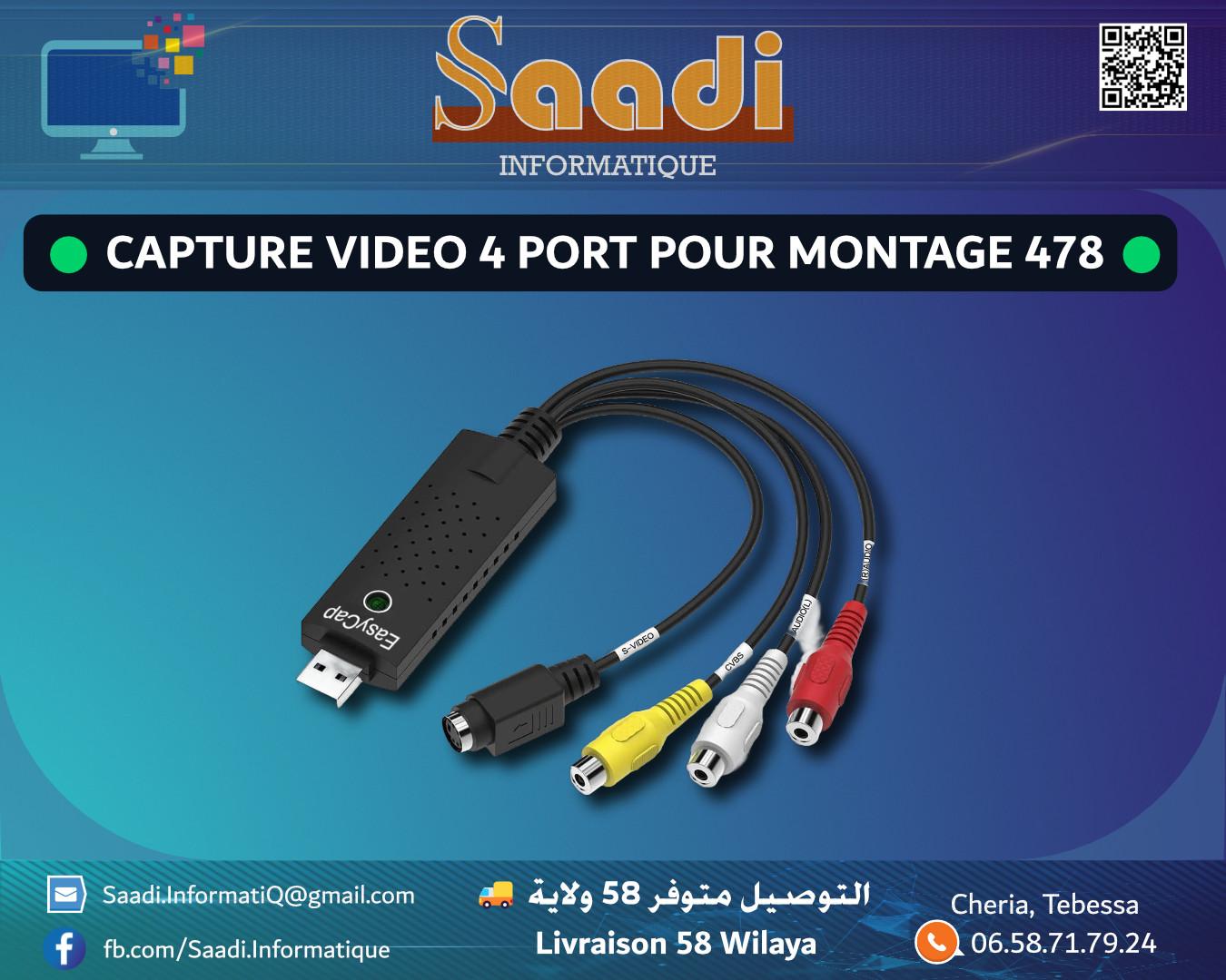 EASY CAPTURE VIDEO 4 PORT POUR MONTAGE 478