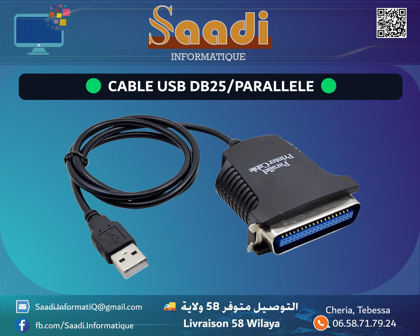 CABLE USB TO DB25/PARALLELE/LPT