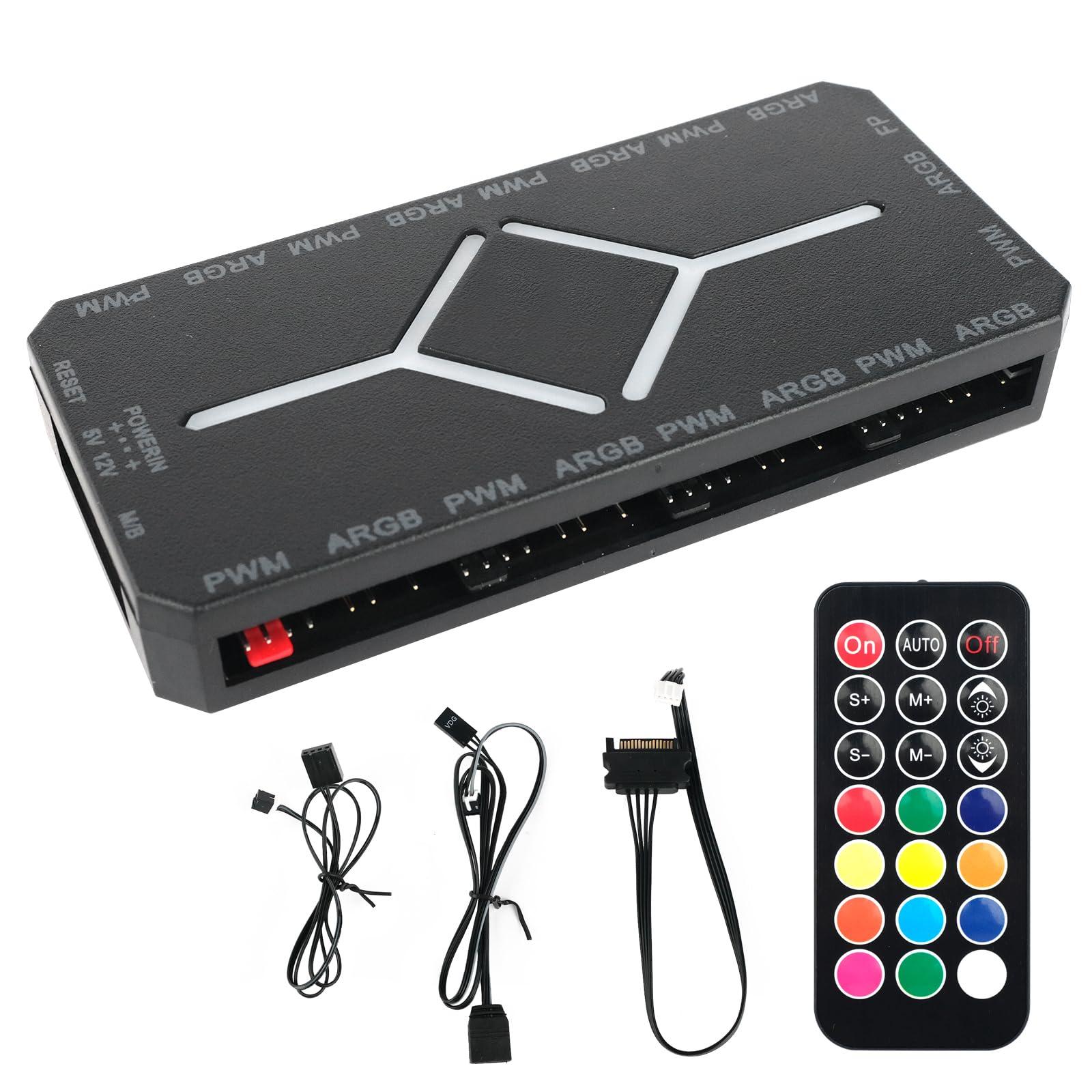 Controleur and Remote Control PWM+ARGB 3 Black