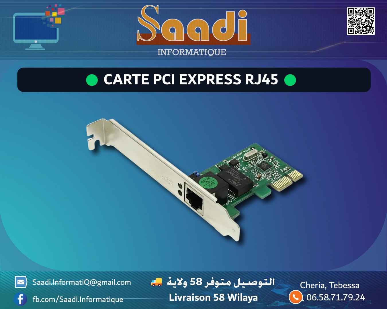 CARTE PCI EXPRESS RJ45 10/100/1000MBs
