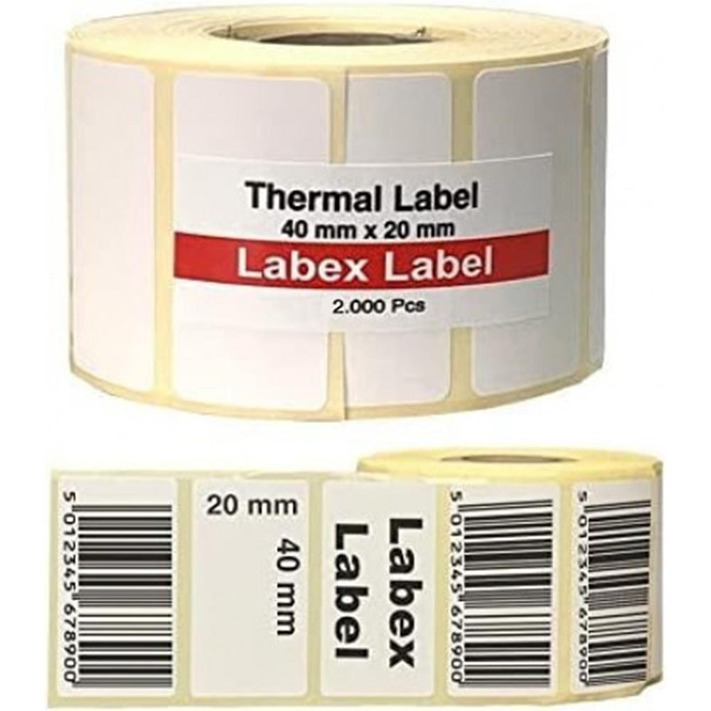 ETIQUETTE CODE BARRE 20*40MM 2000 ETIQUETTES