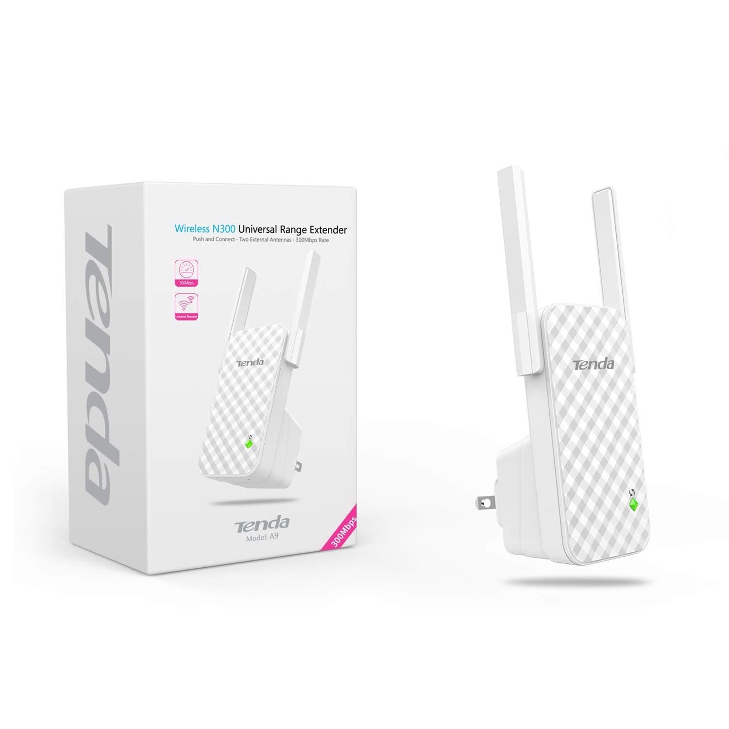 Range Extender Tenda 300Mbps Wireless N Wall Plugged , A9