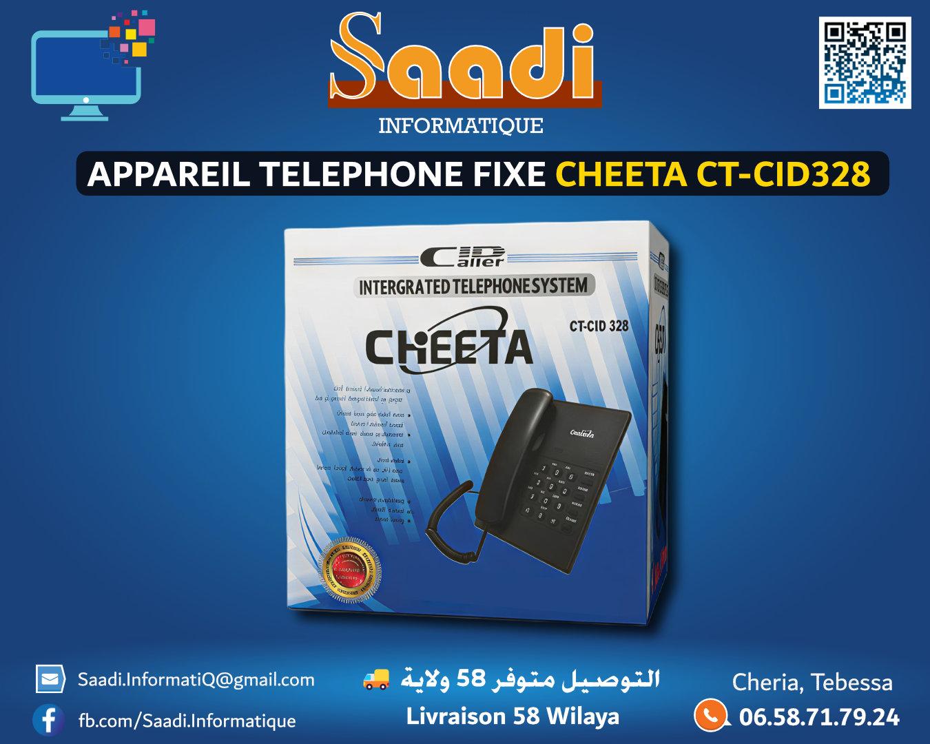 APPAREIL TELEPHONE FIXE CHEETA CT-CID328