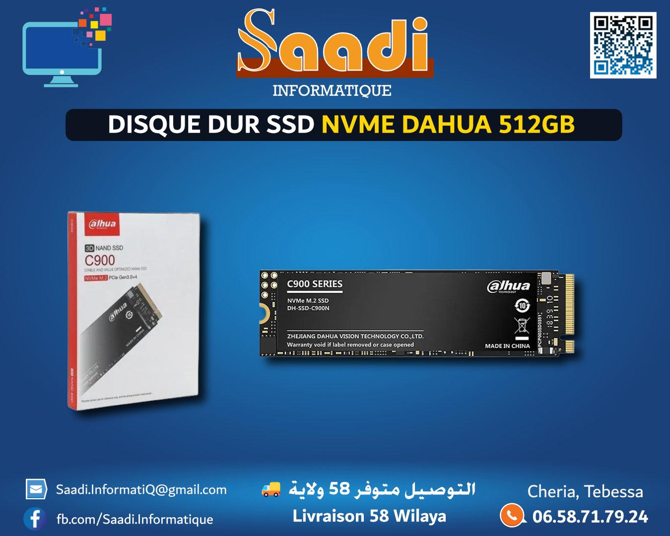 DISQUE DUR SSD NVME DAHUA 512GB C900A