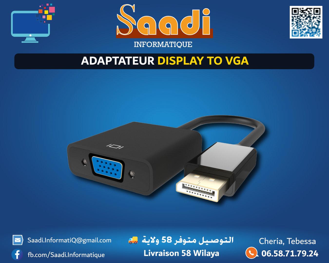 ADAPTATEUR DISPLAY TO VGA