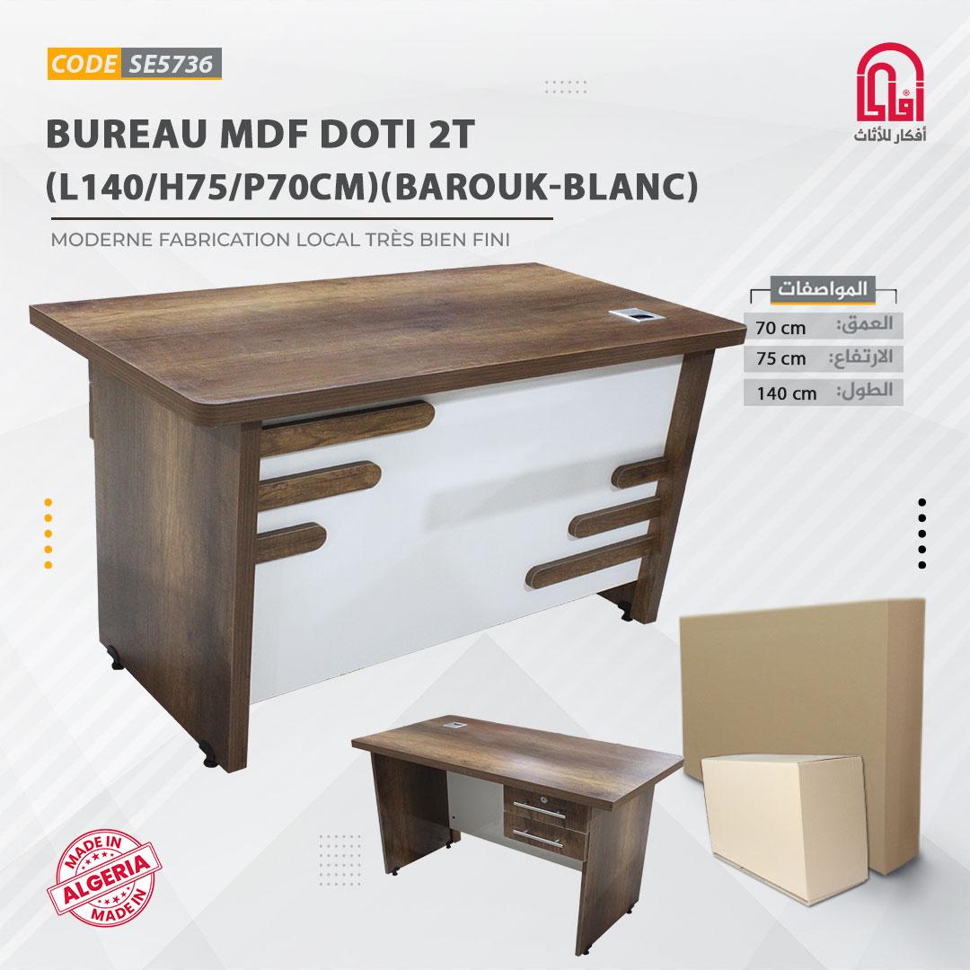 Bureau MDF DOTI2T (L140-H75-P70cm)
