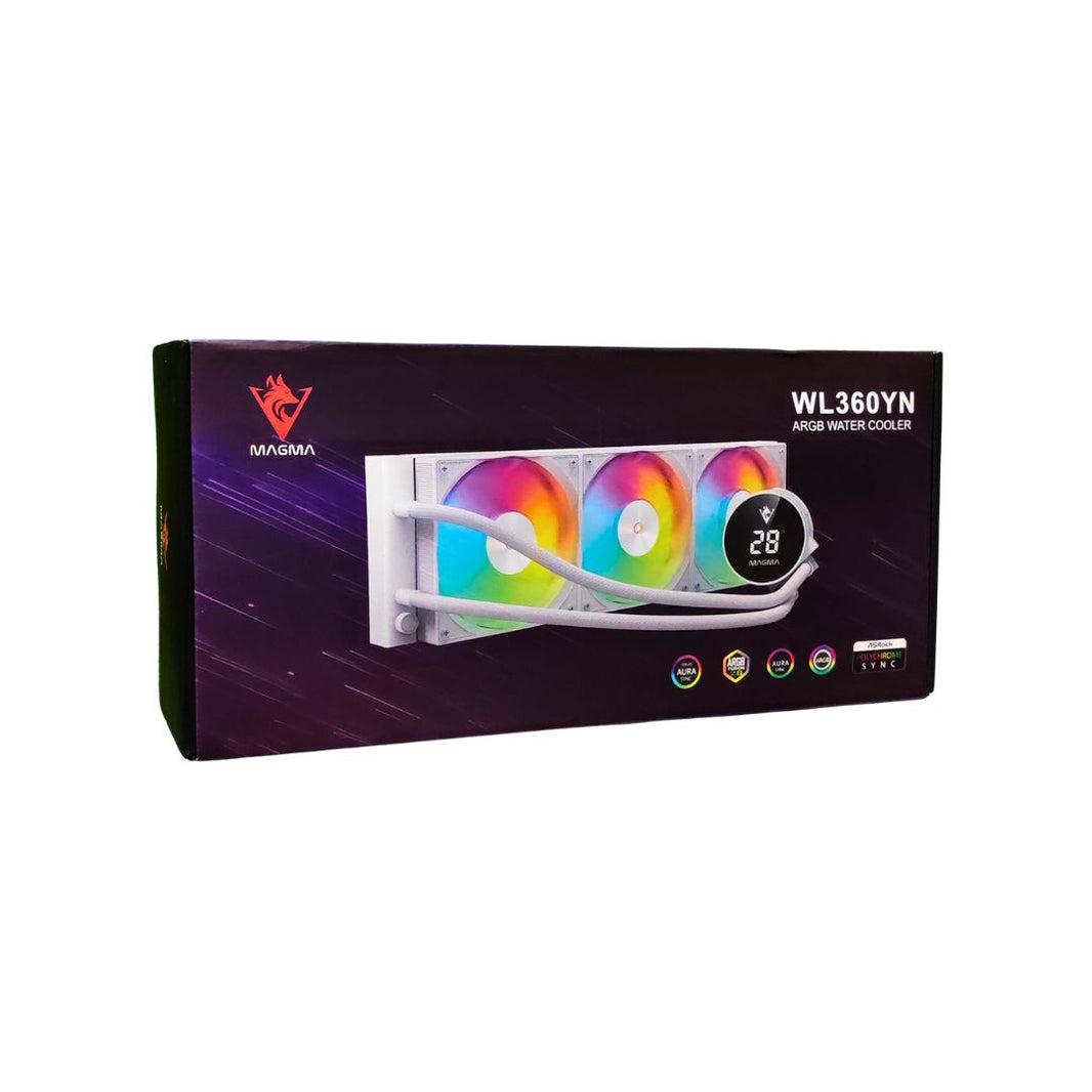 WATERCOOLING MAGMA 3 FANS 360MM WL360YN WHITE DIGITAL