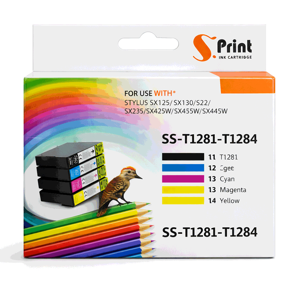CARTOUCHE COM-INK PACK EPSON SX125 (1281+82+83+84)