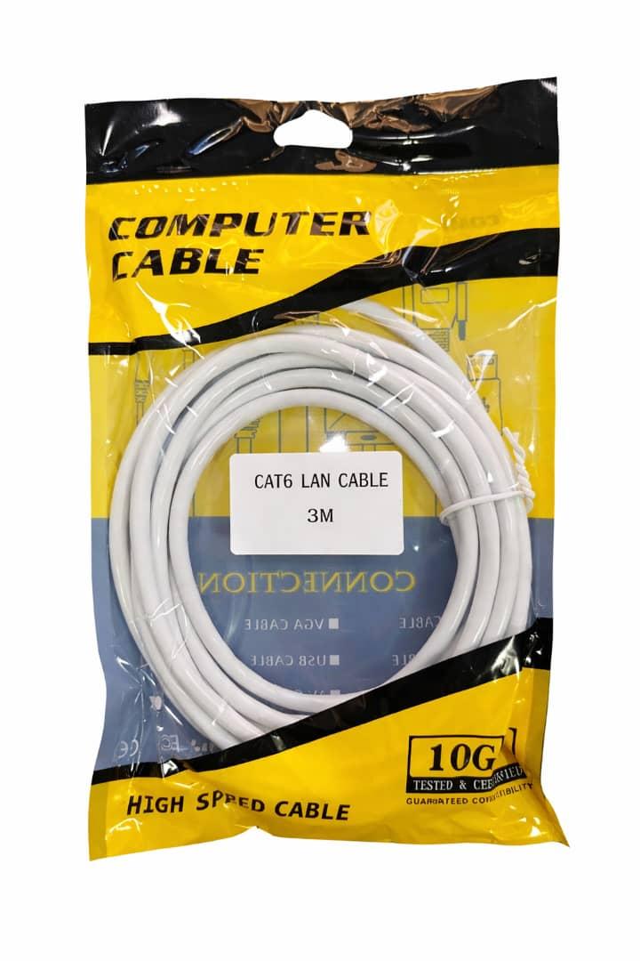 Cable Réseau CAT.6 3M CAPSYS