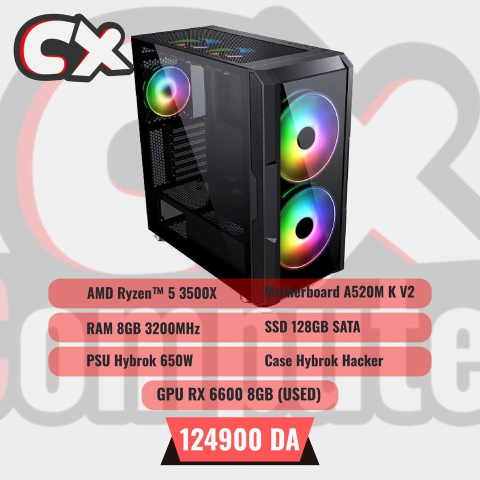Unité Gamer AMD Ryzen 5 3500X |GPU RX 6600